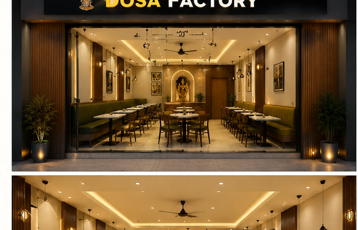 DS Dosa Factory restaurant design by SS Interior