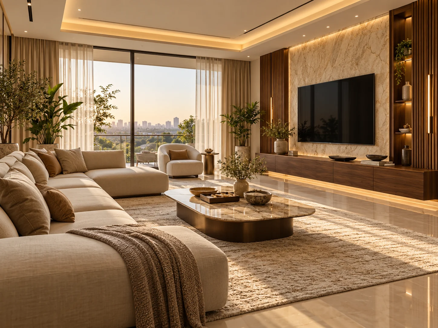 Residential living room concept by SS Interior