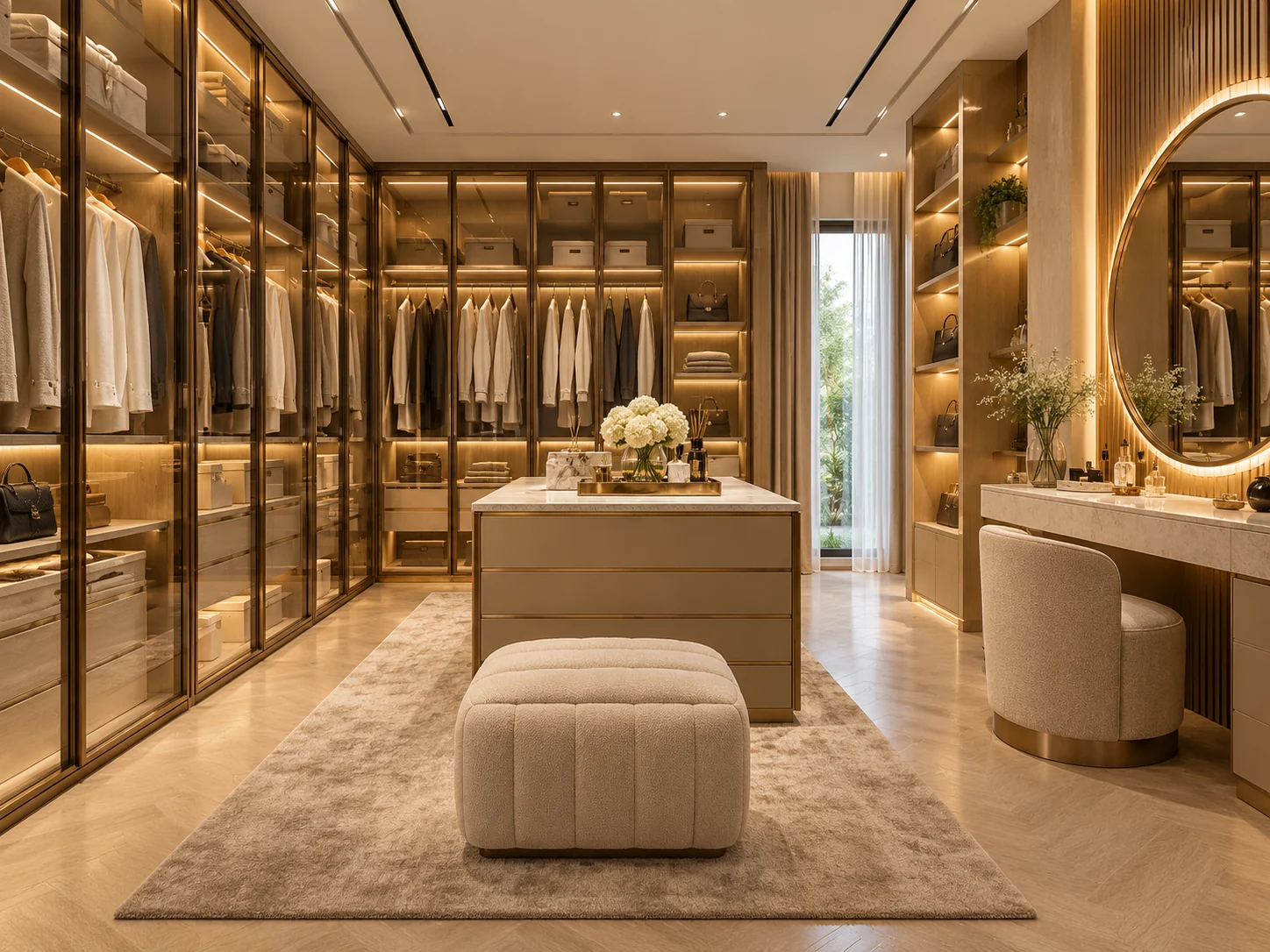 Residential wardrobe and dressing room concept by SS Interior